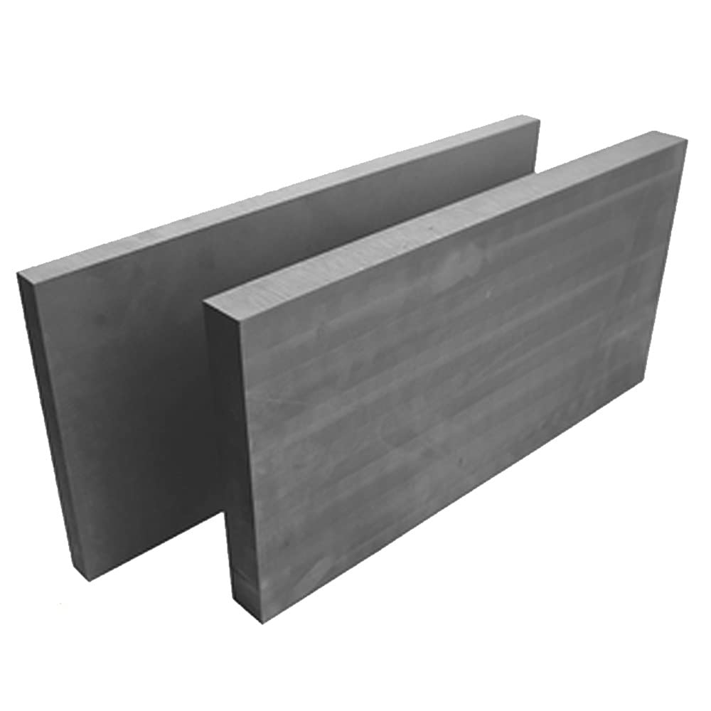 Placa de grafito de alta densidad de 5 piezas, lámina de carbono conductora, placa de electrodo resistente a altas temperaturas, bloque electrolítico de ánodo for laboratorio ( Size : 100*100*10mm )
