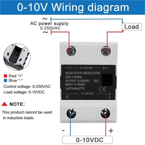 SSR-1VD 0-10VDC relais statique 25A monophasé pour commande SCR - 4
