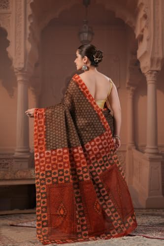 Image of TAMAIRA FASHION Mulmul Pure Cotton Saree For Woman |Office Wear Daily Wear Sarees For Women Without Blouse Piece(Available in 15 Colours)