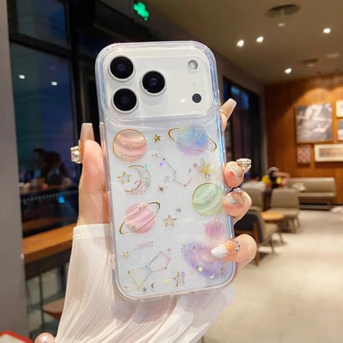 RNOZX iPhone 13 Pro Max�p ���O�W���A���[ �O���b�^�[ �X�p���R�[�� �N���A �X�}�z�P�[�X �����G�|�L�V�V���R���J�o�[�iiPhone 13 Pro Max�p/�N���A�j