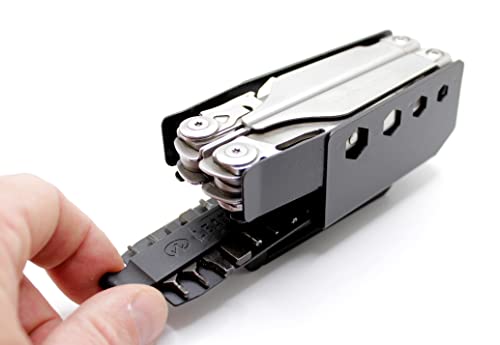 RAE Gear - Magnetic Surge W/Bit kit Compartment Compatible Sheath Universal Belt Size & ROTATABLE Belt Clip (Tool NOT Included)