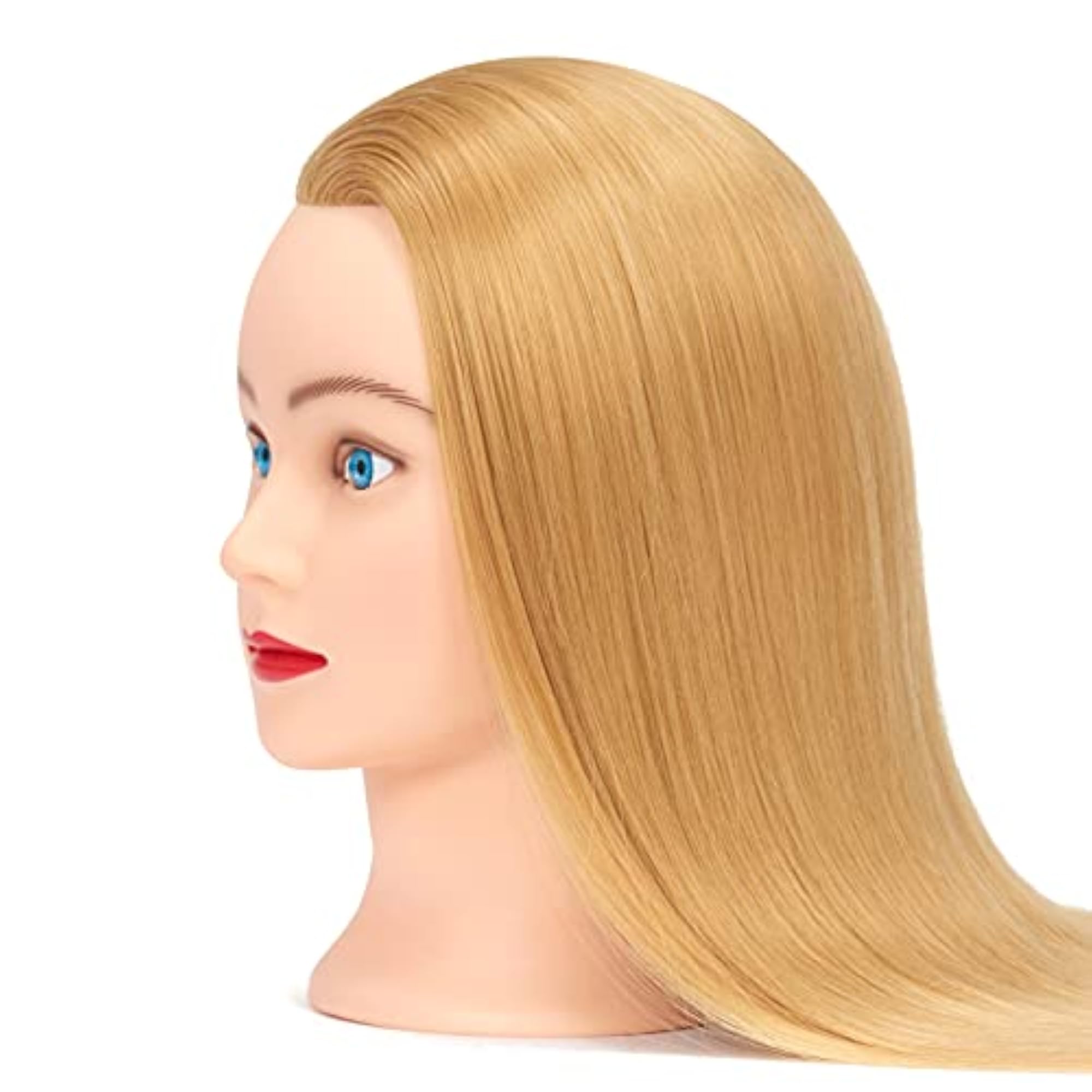 26"-28" Mannequin Head Hair Styling Training Head, Synthetic Fiber