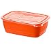 Produktbild Rotho Eco Mikrowellendose 1,9l mit Deckel, Kunststoff (PP) BPA-frei, rot/transparent, 1,9l (23,4 x 16,2 x 8,1 cm)