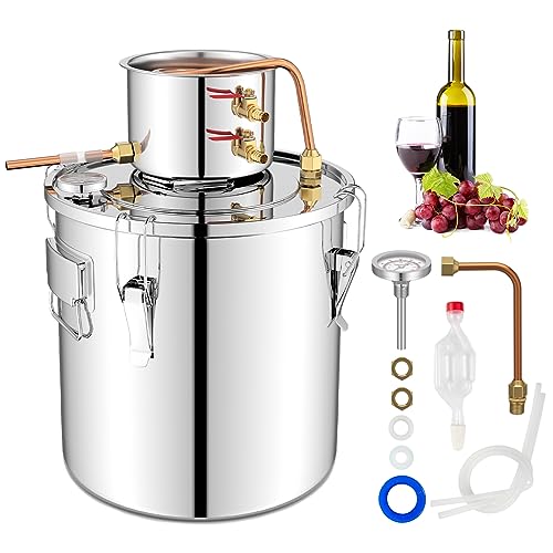 COSTWAY 5 Gal Stainless Steel Alcohol Still Brewing Kit