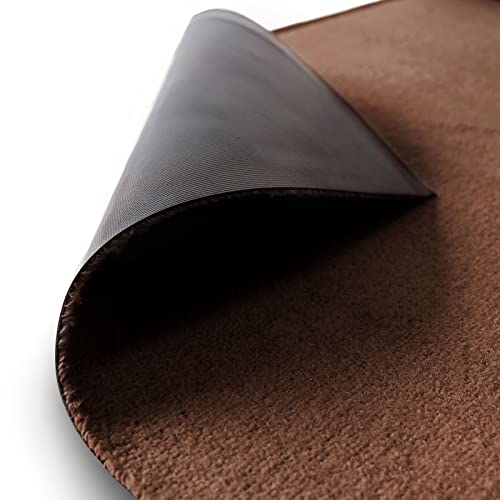 Floordirekt Schmutzfangmatte auf Maß, 90 x 100 cm, Braun, Fußmatte, Türmatte Eingangsbereich, Fußabtreter, Türvorleger, Sauberlaufmatte, Meterware, Mono