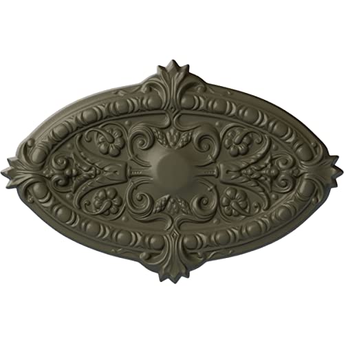 Médaillon de plafond Marcella décoratif cuivre patiné pour rosace de lustre 7cm - 2