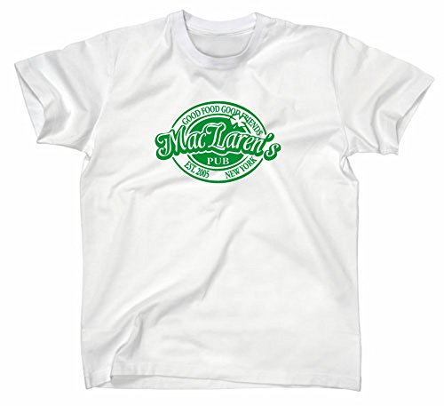 # 2 How I Met Your Mother maclarens Pub T-Shirt, Suit Up Large Weiss