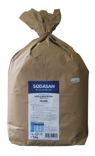 Preisvergleich Produktbild SODASAN Bio Vollwaschmittel 5kg, Bio Vollwaschmittel Pulver ohne Enzyme