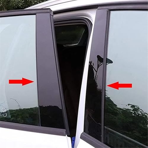 Embellecedores de pilares de ventanas Mazda 5 Premacy, acabado negro lujo 6