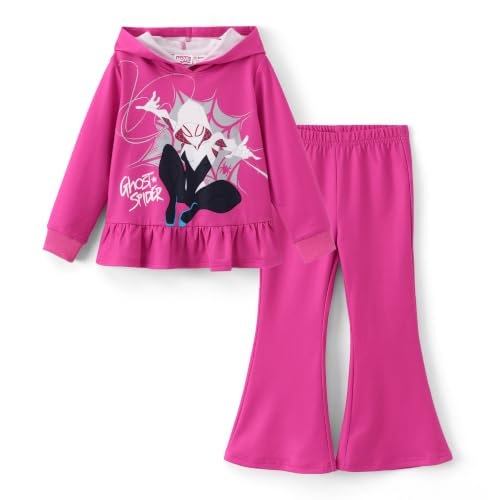 Image of Disney Marvel Outfits for Girls Long Sleeve Hoodie Pants Sets Fall Winter