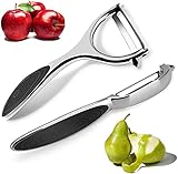 ✔| ERGONOMISCHES DESIGN | - Kartoffelschäler passen genau in die Hand von Männern und Frauen, sind angenehm zu halten und arbeitssparend für die Zubereitung von Speisen. Die Gummibeschichtung verhindert ein Verrutschen, auch wenn Ihre Hände nass sind.