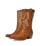 FRYE AND CO. Womens Irlene Short Deco Stitch Caramel...
