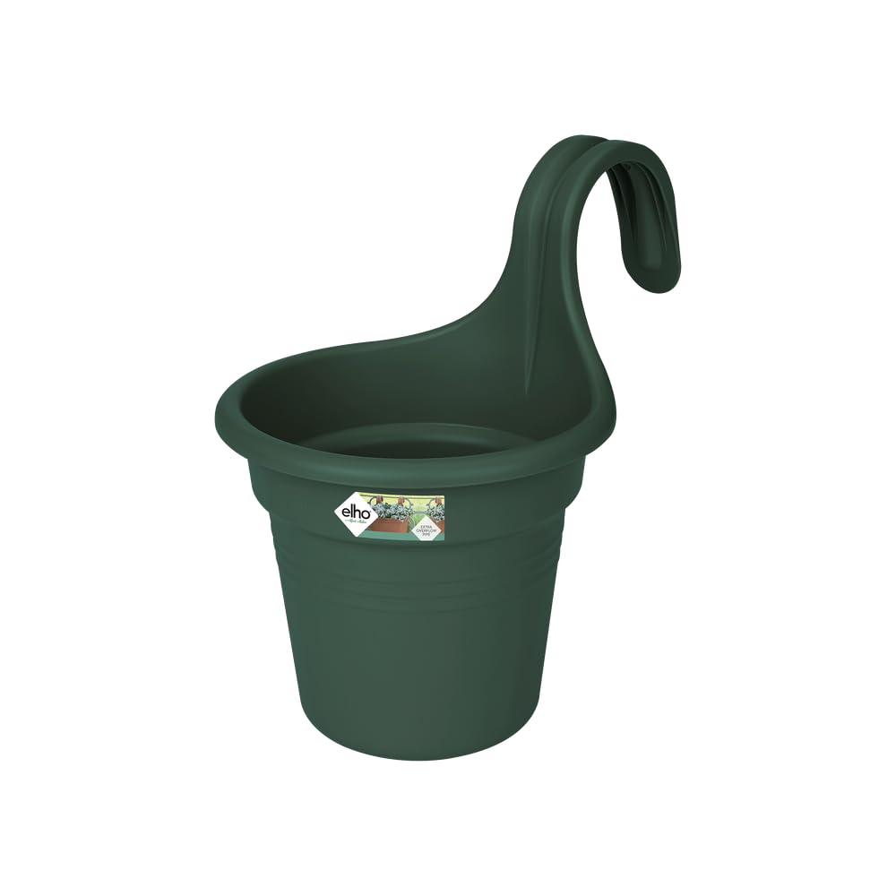 Elho Leaf Green Green Basics Easy Hanger S 26 - Planter For Balcony & Outdoor - Ø 26.5 X H 25.5 Cm - Green
