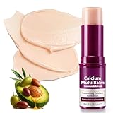 CFXYHNOX Calcium Multi Balm Stick, 9g Calcium Multi Balm, Collagen Moisturing Stick, Wrinkle Core, Moisturizing Cream, Hydrating, Firming Skin, Suitable for Eyes, Neck, Face