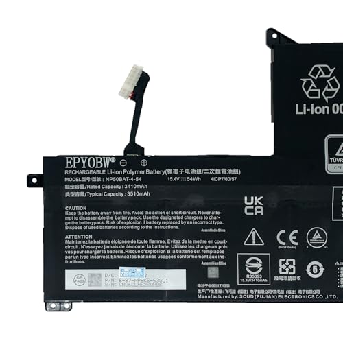 Image of NP50BAT-4-54 Laptop Battery 54Wh 6-87-NPSKS-53G00 4ICP7 /60 /57