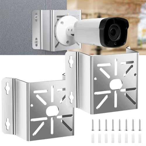 Support d'angle caméra de sécurité en acier inoxydable pour couverture de surveillance de coin - 4