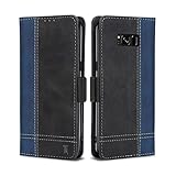 【Función magnético】Samsung Galaxy S8 case fuerte cierre magnético de doble cara para la seguridad de sus pertenencias, cara que asegura su teléfono, dinero y tarjetas en la seguridad.protege su smartphone de gotas, de golpes, de polvo y de rasguños accidentales.