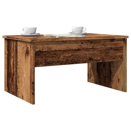 Rantry Couchtisch, Eiche antik, 80 x 50,5 x 41,5 cm aus Spanplatte, moderner Wohnzimmertisch, Couchtisch, Couchtisch, Wohnzimmertisch für Büro, Schlafzimmer, Möbel
