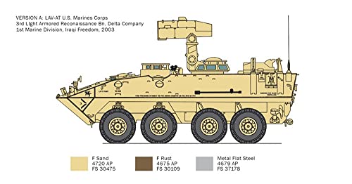 Italeri 6588 6588S 1:35 US LAV-25 T.U.A Light Armored Veh. -originalgetreue Nachbildung, Modellbau, Plastik Bausatz… – Bild 5