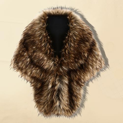 Châle en fourrure pour rendez-vous galant et soirée chic en hiver - 6