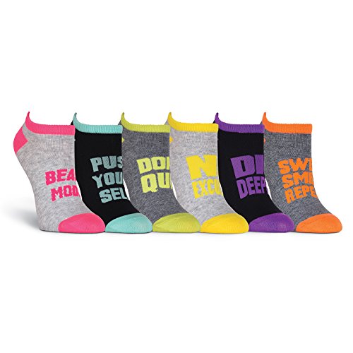Image of K. Bell women's Fun Food & Drink Low Cut Socks - 6 Pairs - Cool & Cute Novelty Gifts