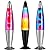 Glow Bright 16" Volcano Rocket Glow Lamp with Silver Base, Purple Liquid and Pink Wax, Novelty Lamp and Home Décor for Adults, Teens and Kids