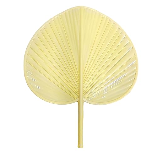 KSIEE Ventagli a mano in rafia naturale, con foglie di palma, ventagli per il raffreddamento estivo, decorazione da parete, bomboniere, stile cinese