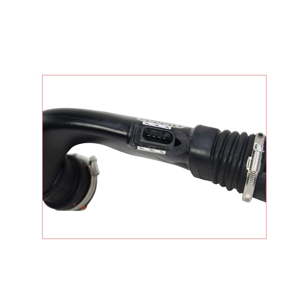 Lufteinlassschlauch 4pin kompatibel mit OM642 W211 W212 S211 S212 W203 W204 | kompatibel mit Mercedes C E G GL GLK M S R Klasse mit Massensensensor 6420903497, 6420906097, 6420906397, 6420907397