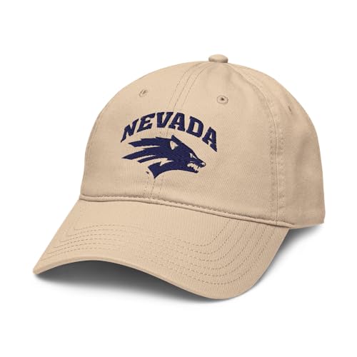 Nevada Wolf Pack Arch Over Logo Officially Licensed Adjustable Baseball Hat
