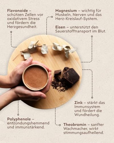 Goodmoodfood Bio Rohkakao Kakaomasse 500g – Kakao vegan Trinkschokolade Ritualkakao Fairtrade Dark Chocolate