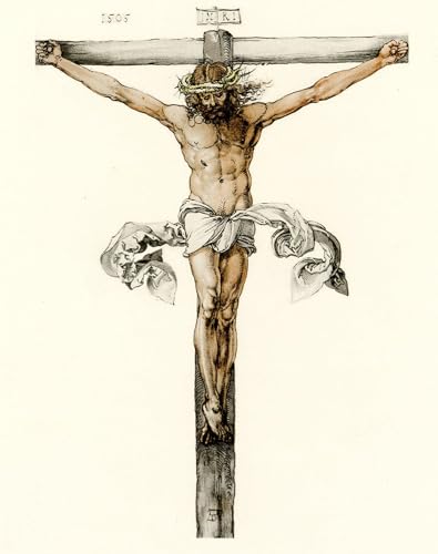 Cristo en la cruz de Alberto Durero pintura mural en lienzo premium de alta definición