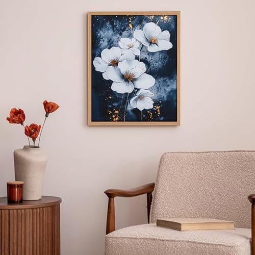 Peinture diamant 5D fleurs abstrait kit complet 60x80cm - 3
