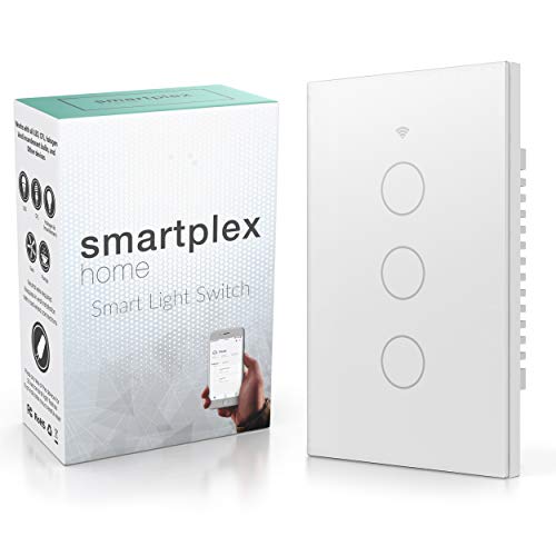 image for Smartplex Home Smart WiFi Light Switch – Modern Day Light Switch, 3 