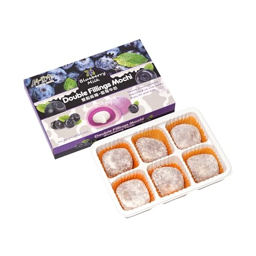 BAMBOO HOUSE Mochi, Blaubeere und Milch - 1 x 180 g (Packung mit 2)