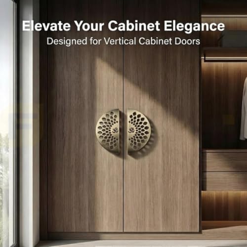 Image of Om Design Cabinet Handle 8 Inch Antique Finish Stainless Steel Door Handle for Wardrobe, Kitchen Cabinets & Furniture Drawer Pull Handle - (Set of 1)