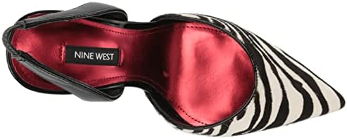 Nine West Women's Flory Pump, Black+White Zebra, 6.5 | Image 4
