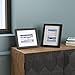 Amazon Basics Rectangular Photo Picture Frame 8 x 10 in & 5 x 7 in with Mat, 2 Pack, Black