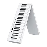 ●88 KLAY Faltbares elektronisches Festpiano Faltbares Spleißpiano kann 180°faltbar sein,was flexibler ist und das tragbare Klavier neu definiert.Kann leicht faltbar sein,spart viel Platz und einfach zu tragen.Flexibler,gefaltet,um das Flugzeug zu nutzen,oder in den Kofferraum zu legen.Die gefaltete Größe beträgt 24,8*8*4.7in.it Gewichtsgewichte nur 8,8 lb,auch ein Mädchen kann es leicht bewegen.