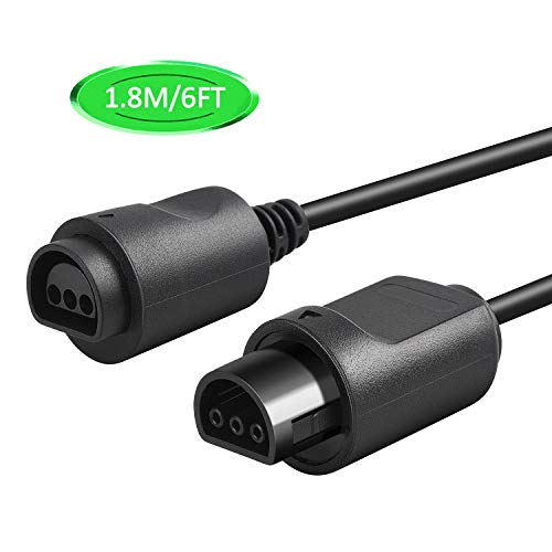 miadore 2-Pack Wired Classic 64 Controller Bundle with 2 Extension Cords [1.8m/6ft ] Compatible with N64 Video Game Console (Clear Orange and Green) - Thumbnail 2