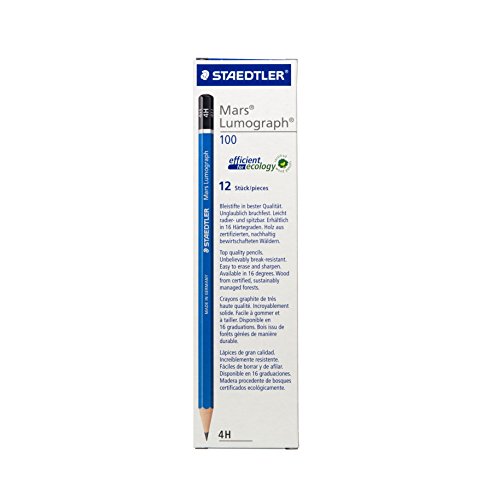 Lápices Staedtler Mars Lumograph 4H Pack x12 miniatura 1