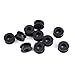 Fydun Motorcycle Rubber Grommets 10pcs ABS Black 0.7oz Motorcycle Rubber Washers for for