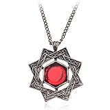 ArtkticaSupply Dark Souls Game Series Inspired - Dark Souls 3 Special Edition Solaire Of Astora Sun Ruby Pendant Necklace. Great Gift For a Gamer Friend And a Great Cosplay Item For Any Dark Soul Franchise Fan