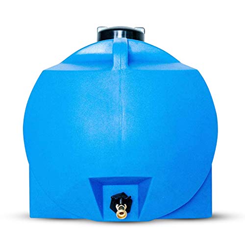 WaterPrepared Portable Water Tank, Plastic Handle & Hose Spigot, 35 Gallon, Blue - Heavy-Duty Beverage and Hydration Dispenser for Outdoor and Camping Trip - Image 3