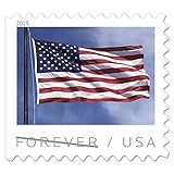 2019 US Flag Strip of 50 Forever First Class Postage Stamps Patriotic American Celebration (50 Stamps)