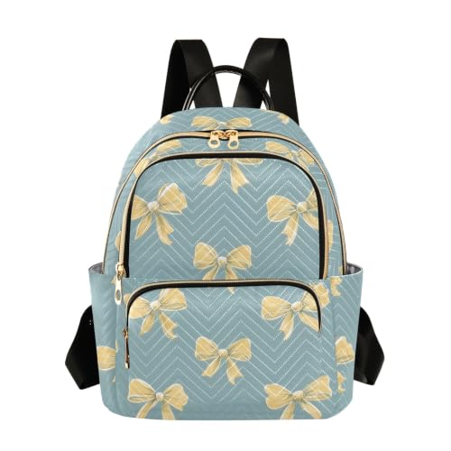 Sac à dos antivol femme taille M avec nœud jaune vert contre les vols