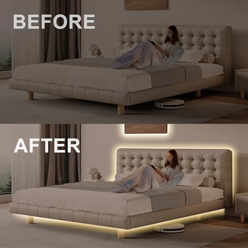 Image of 16.4ft Smart LED Strip Light, Tunable White 2700K-6500K Dimmable Bright WiFi COB Light Compatible with Alexa and Google for Kitchen Cabinet, Room