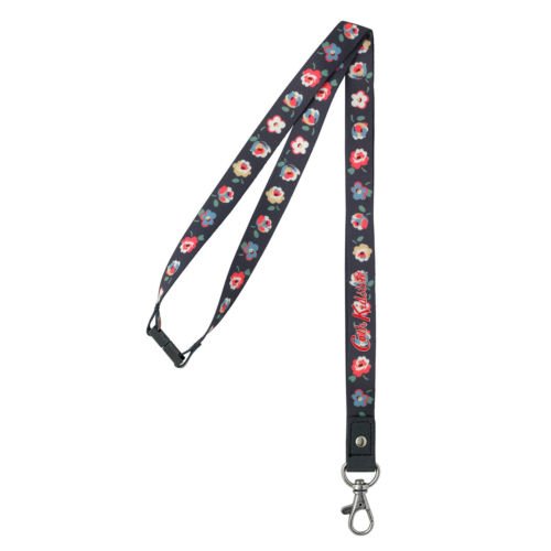 CATH KIDSTON Charcoal Cotton Ditsy Lanyard
