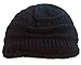 Always Eleven Satin Lined Knit Beanie Hat (Small) (Black)