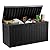 EasyUp 81 Gallon Outdoor Storage Box Waterproof, UV Resistant Resin Deck Box with Hydraulic Rod, Lockable Design and Enhanced Durability for Patio, Garden, and Poolside Use