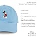 Concept One Disney Mickey Mouse Baseball Hat, Washed Twill Cotton Adjustable Dad Cap, Sky Blue, One Size
